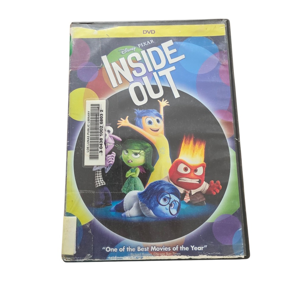 Inside Out DVD Disney Pixar Movie Family Film